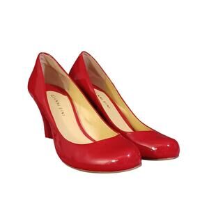 Gianni Bini Red Leather Heels  9.5